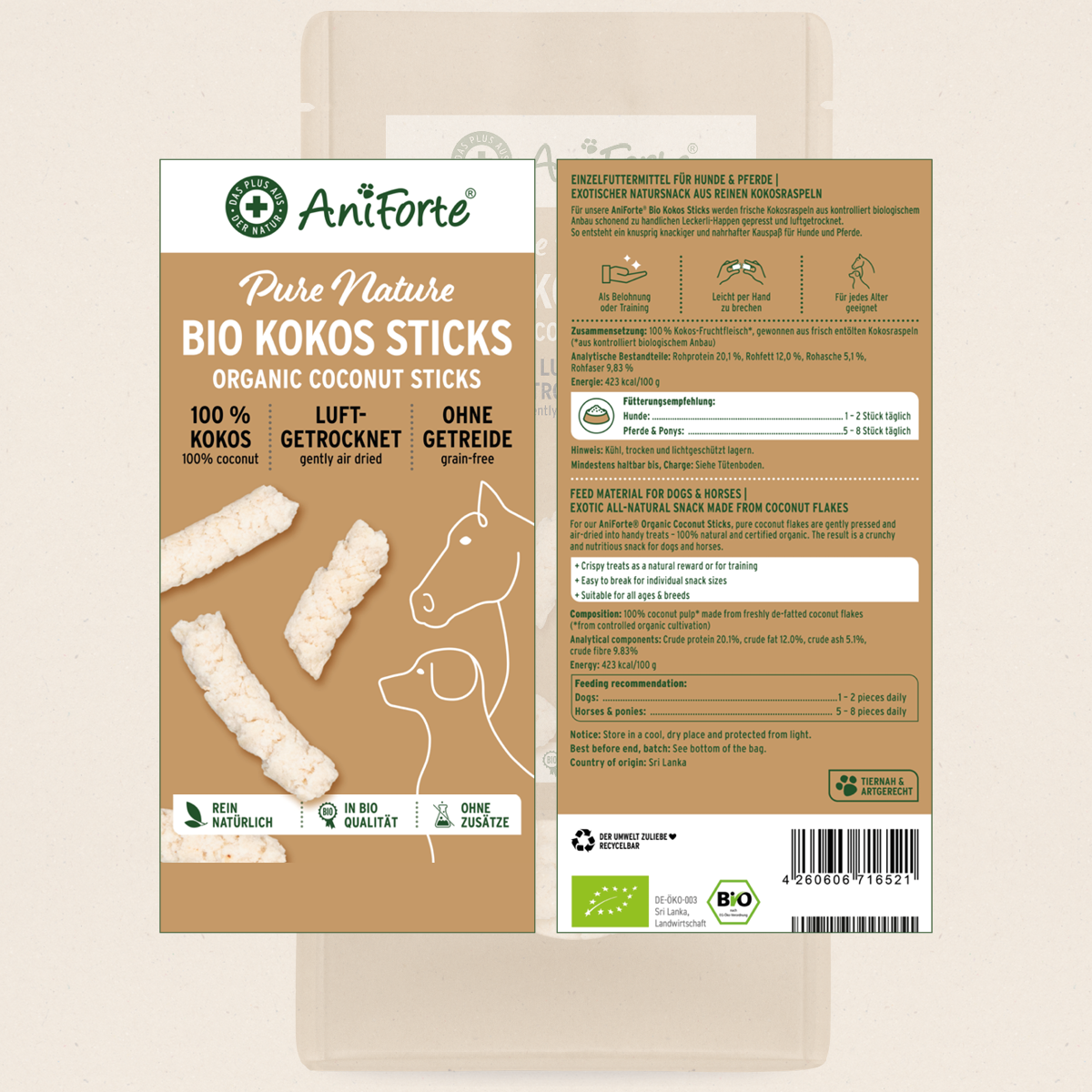 AniForte® Organic Coconut Sticks