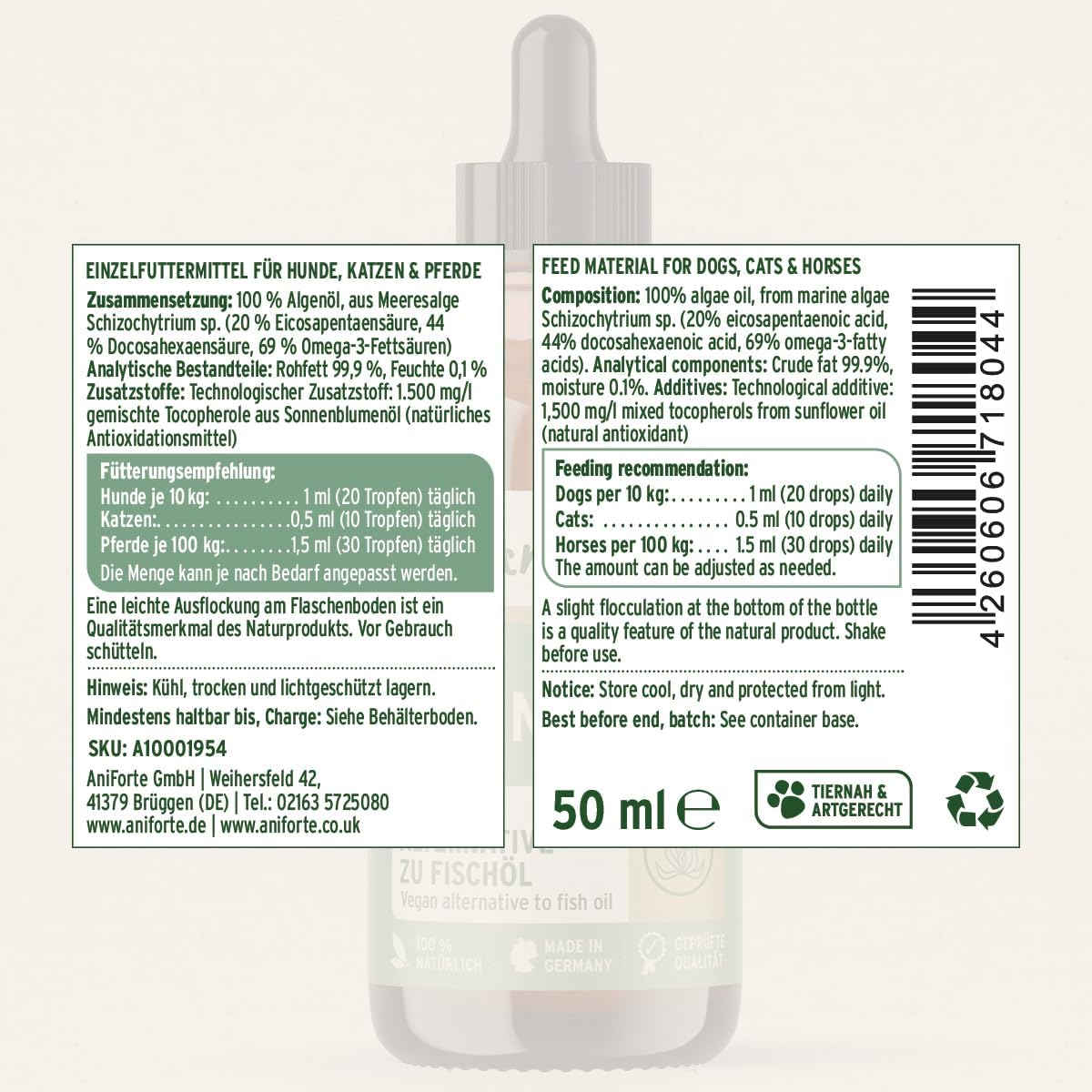 AniForte® Algae Oil 50ml - AniForte UK