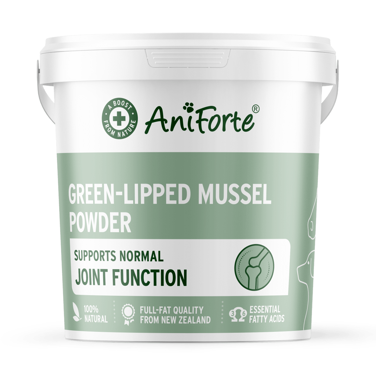 AniForte® Green Lipped Mussel Powder for Dogs and Cats - Joint Support - AniForte UK