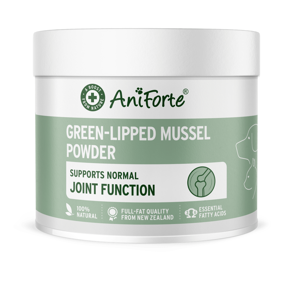 AniForte® Green Lipped Mussel Powder for Dogs and Cats - Joint Support - AniForte UK