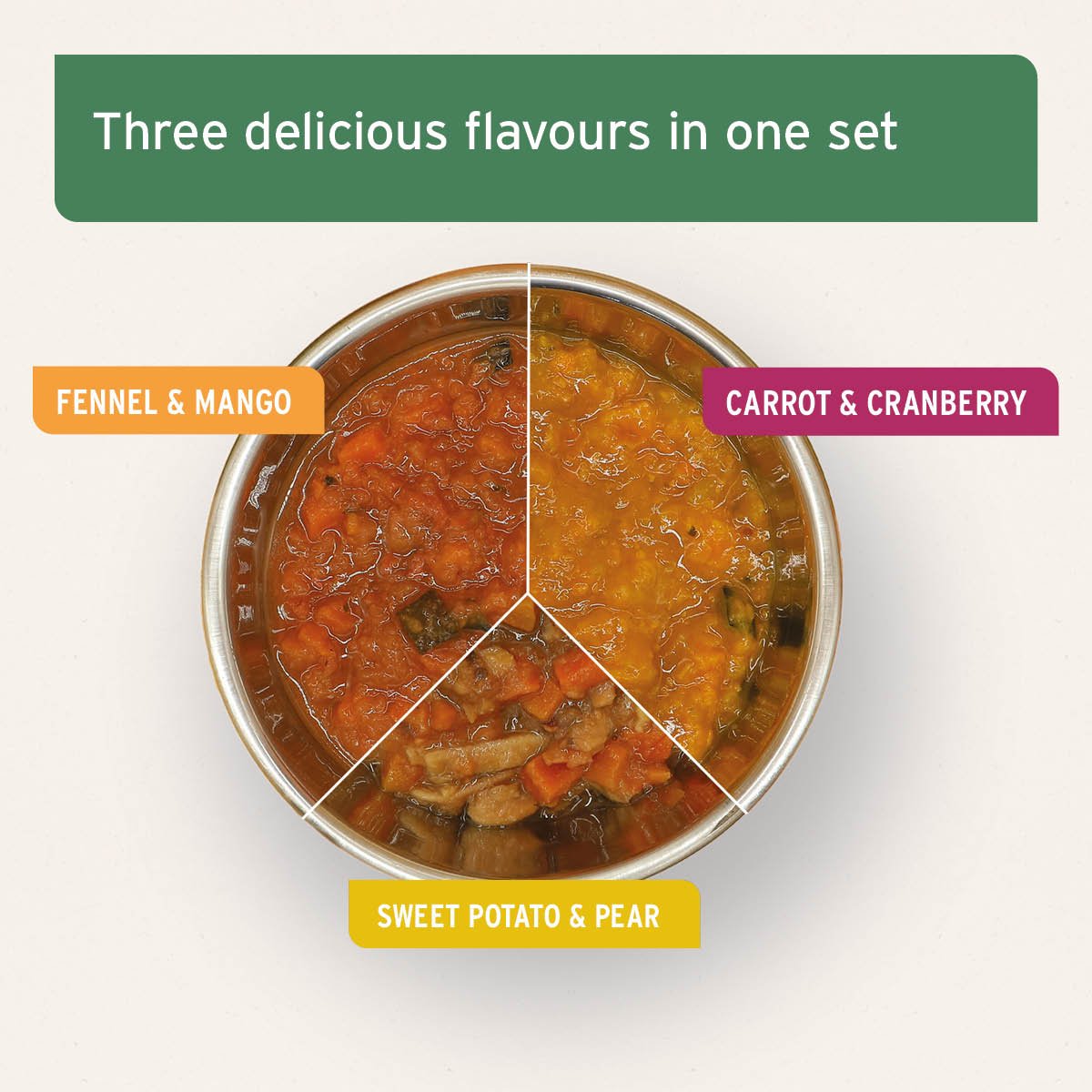 AniForte® Organic Puree Taster Pack 3x 150g - AniForte UK