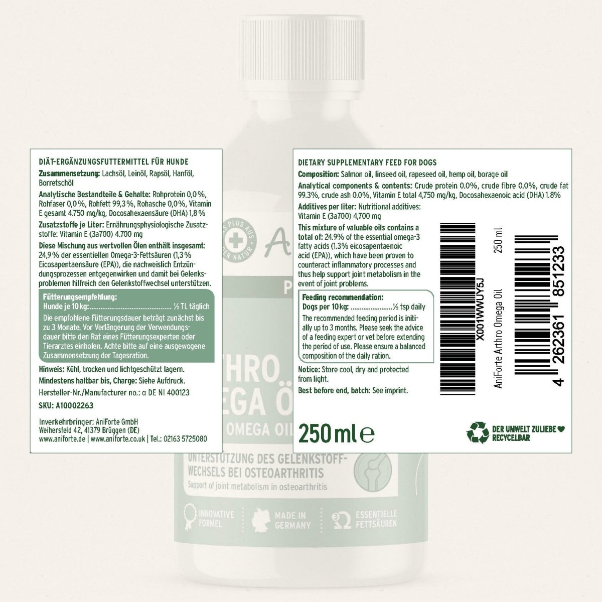Aniforte® plus Arthro Omega Oil - AniForte UK