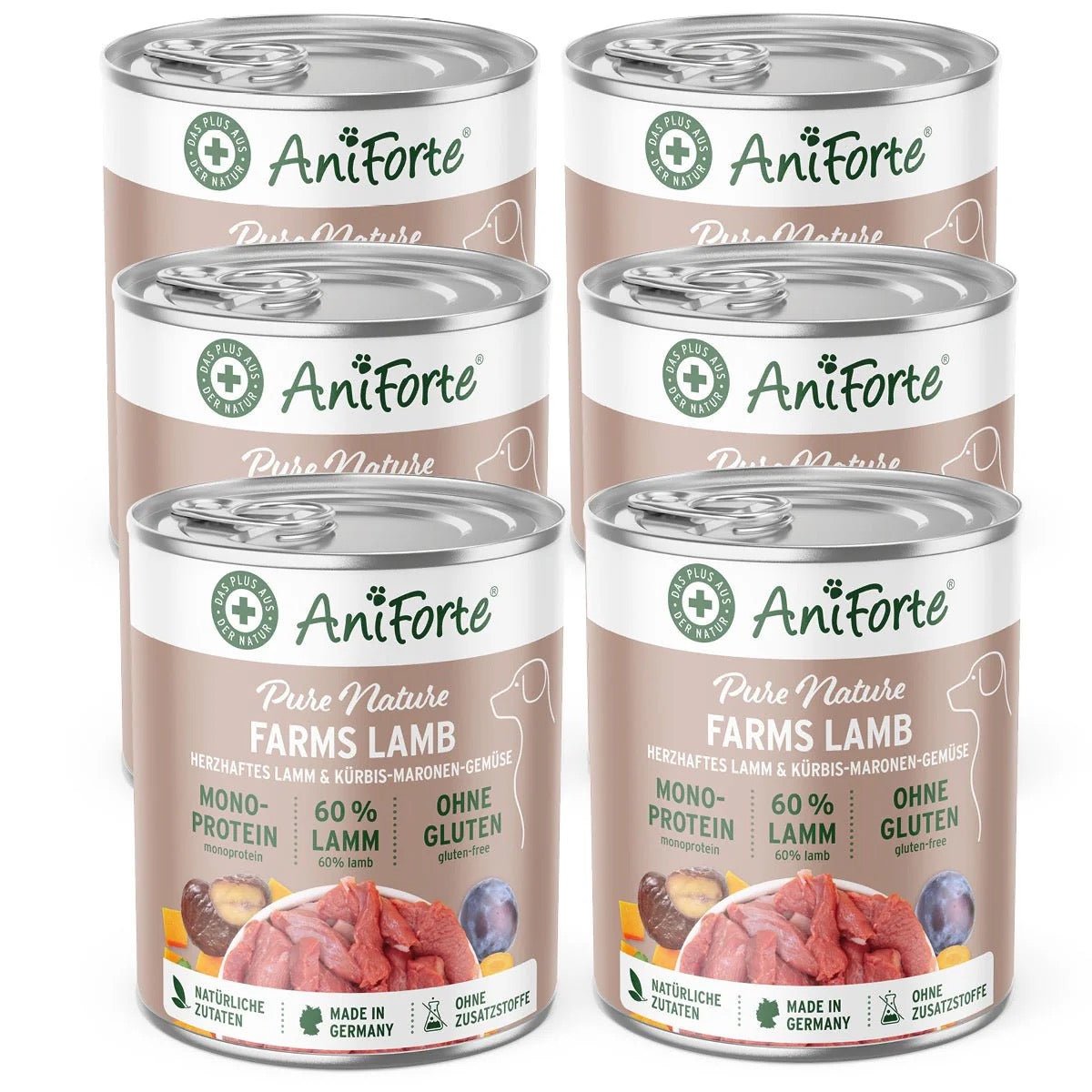 AniForte® PureNature Farms Lamb x 6 - Wet Food for Dogs - AniForte UK