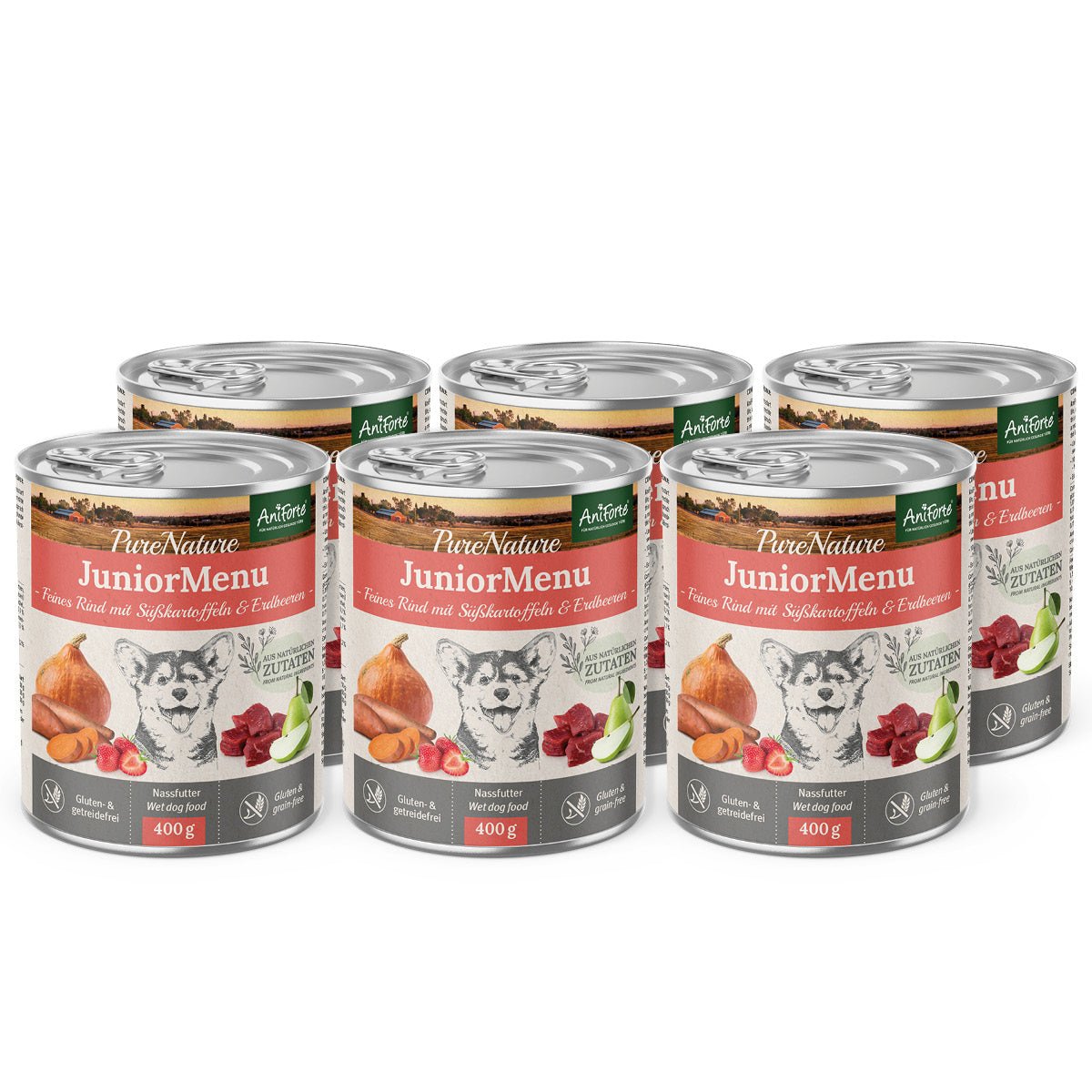 AniForte® PureNature Fine Beef - Junior Menu for Puppies - 400g - AniForte UK