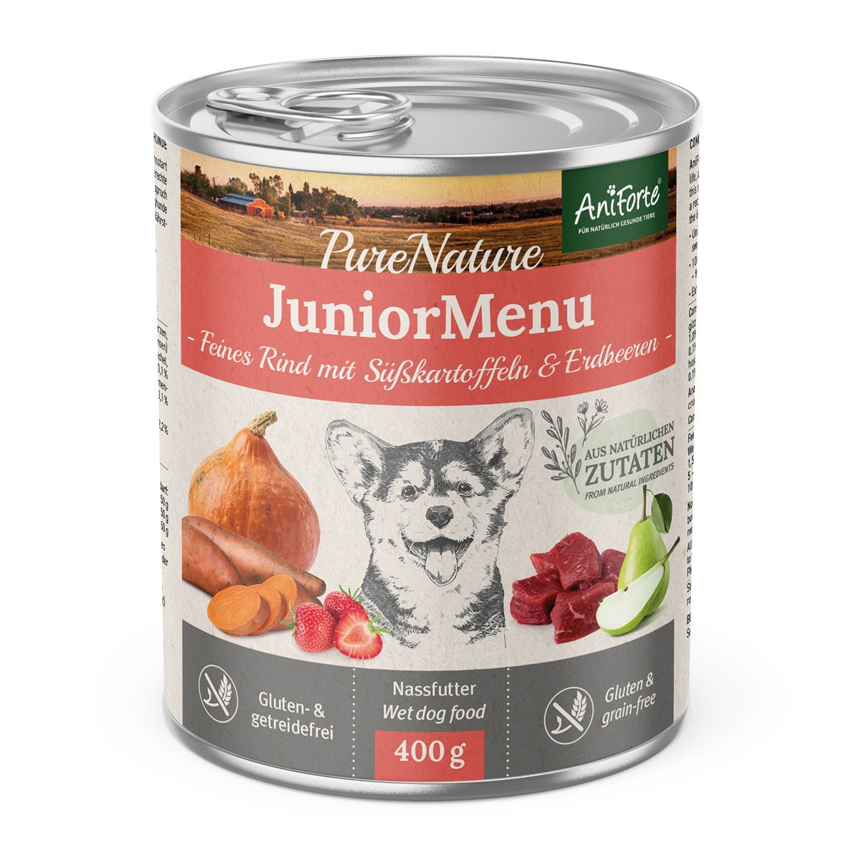 AniForte® PureNature Fine Beef - Junior Menu for Puppies - 400g - AniForte UK