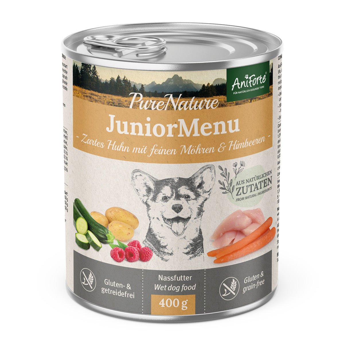 AniForte® PureNature Tender Chicken - Junior Menu for Puppies - 400g - AniForte UK
