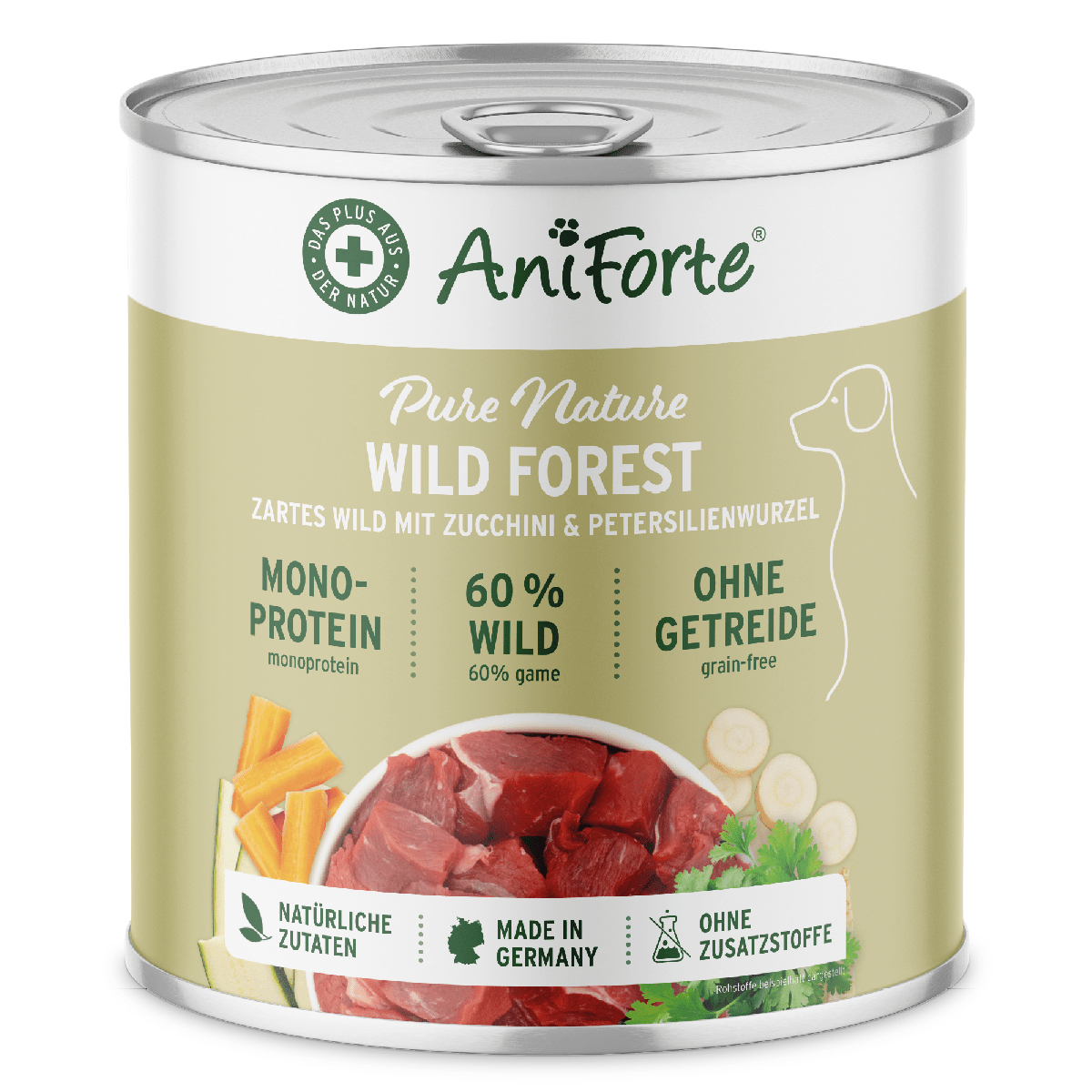AniForte® PureNature Wild Forest (Deer and Wild Boar) - Wet Food for Dogs - AniForte UK
