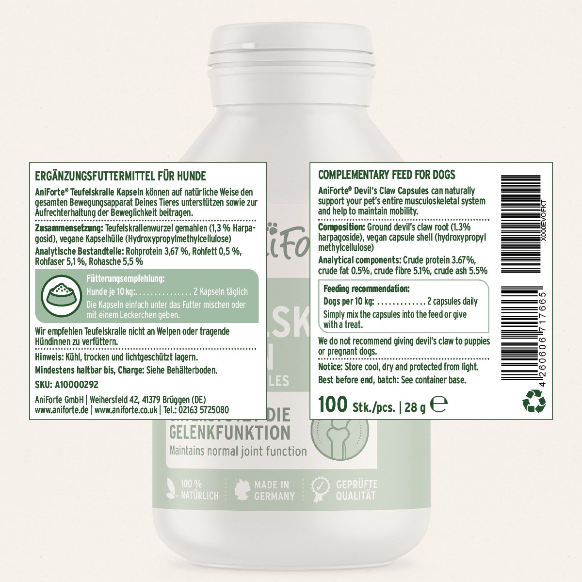 Devil’s Claw Root 100 Capsules - AniForte UK