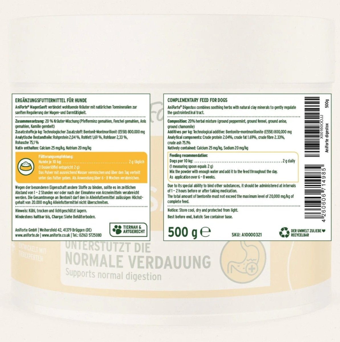 Digestox 500g - Supports Body Detoxification - AniForte UK