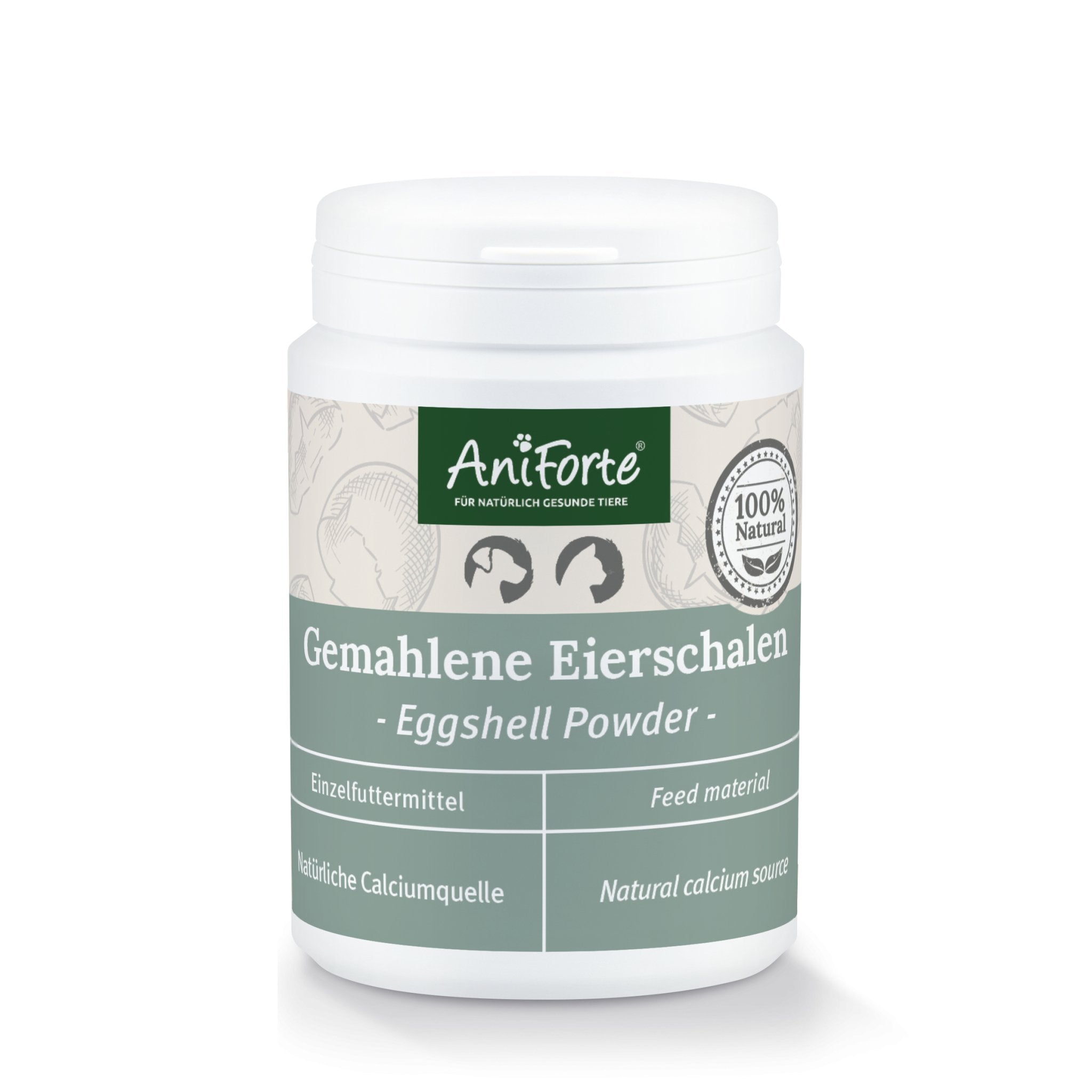 Eggshell Powder - Natural Calcium Supplement - AniForte UK