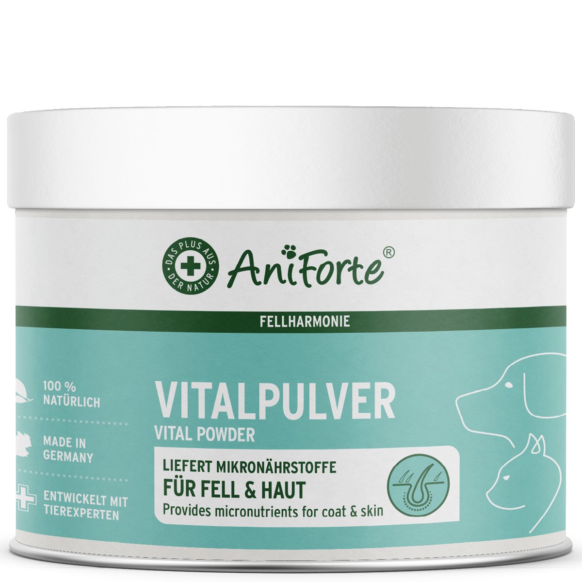 Fur Harmony Vital Powder 250g - Natural Skin & Coat Supplement - AniForte UK