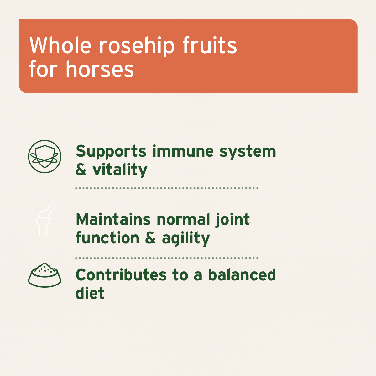 Organic Rose Hips For Horses 1kg - AniForte UK