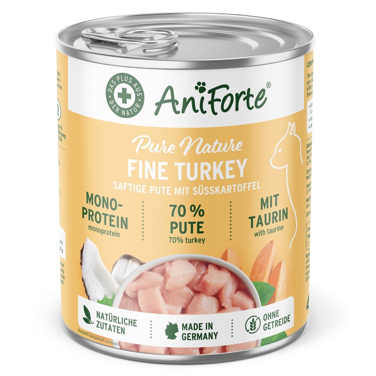 PureNature Fine Turkey - Wet Food for Cats - AniForte UK