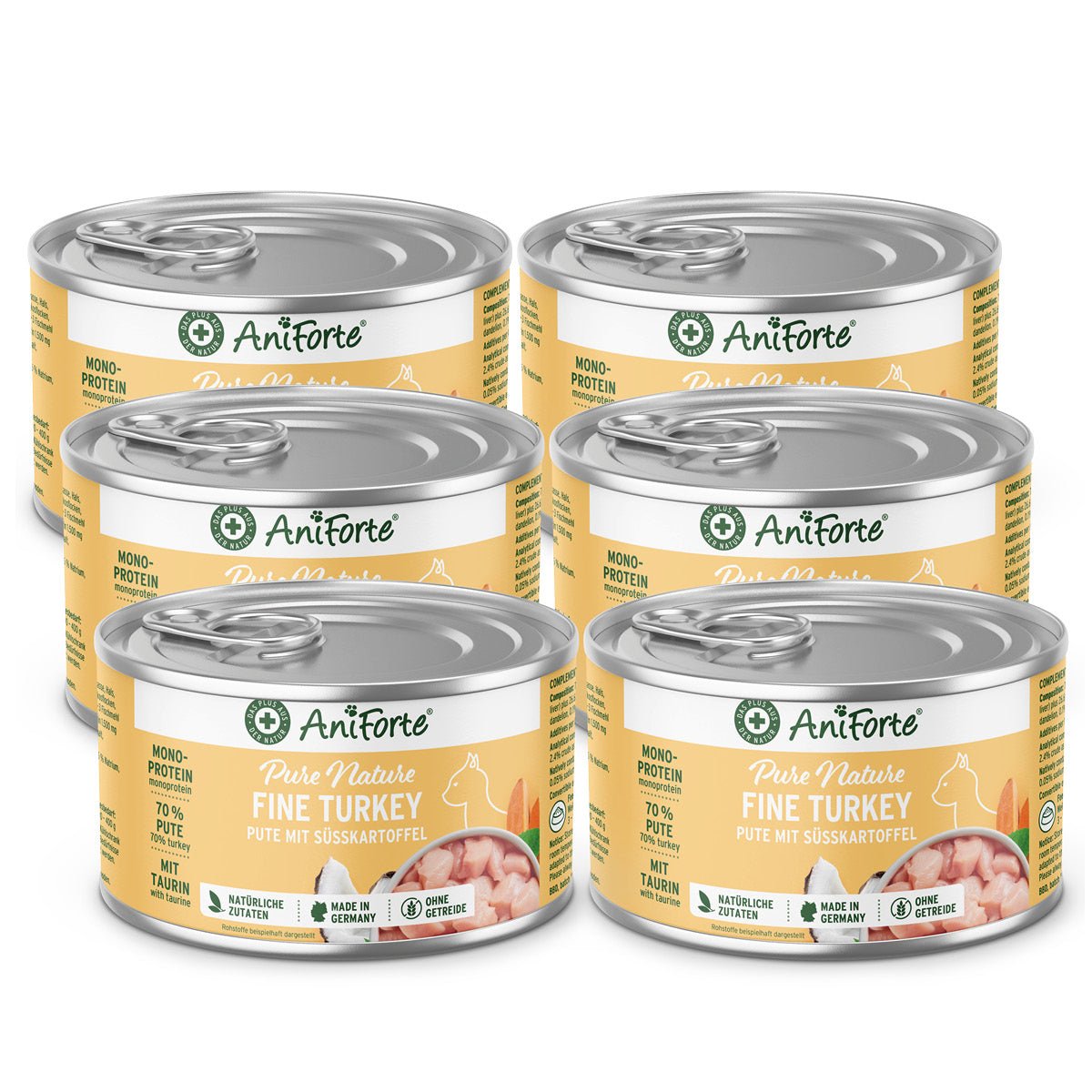 PureNature Fine Turkey - Wet Food for Cats - AniForte UK