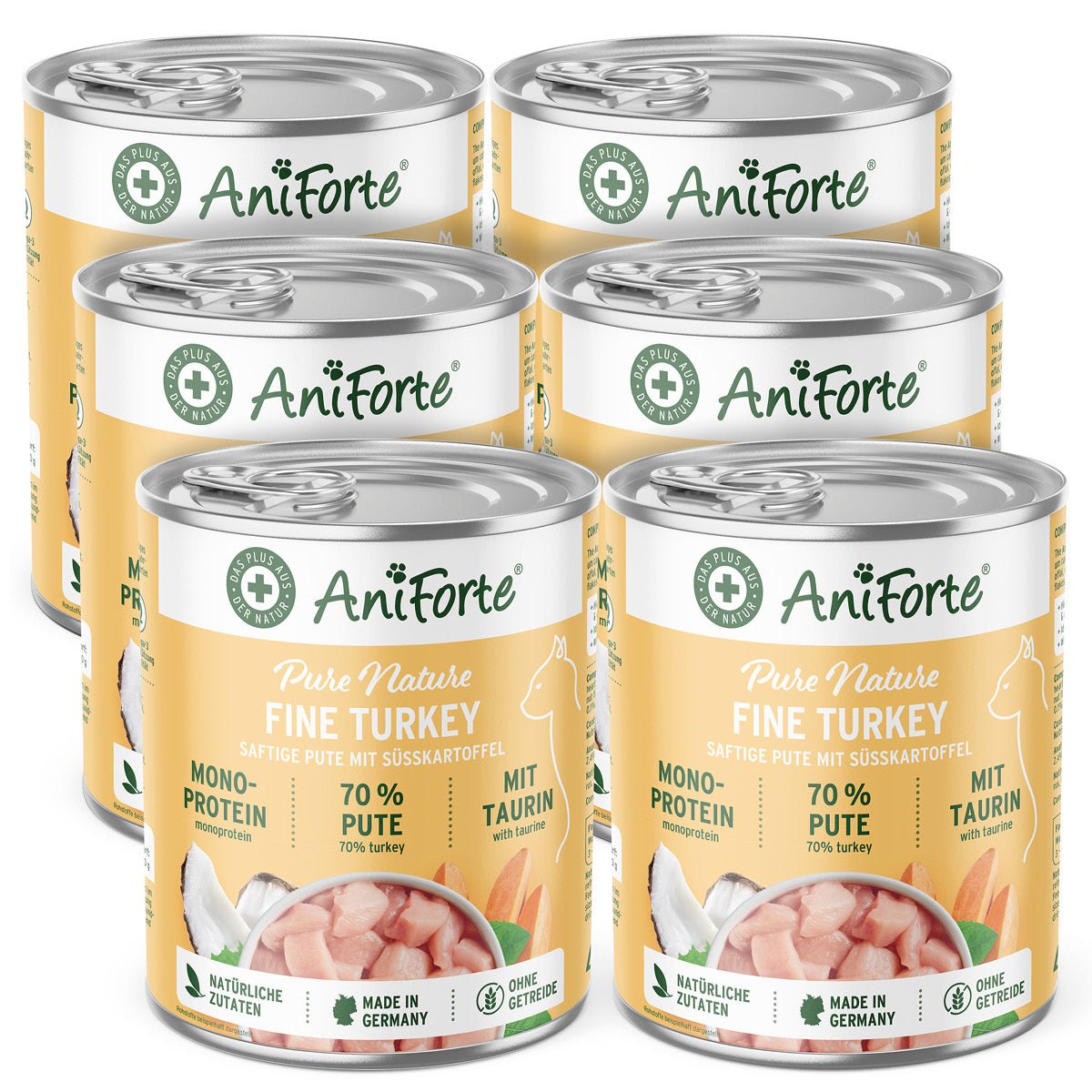 PureNature Fine Turkey - Wet Food for Cats - AniForte UK
