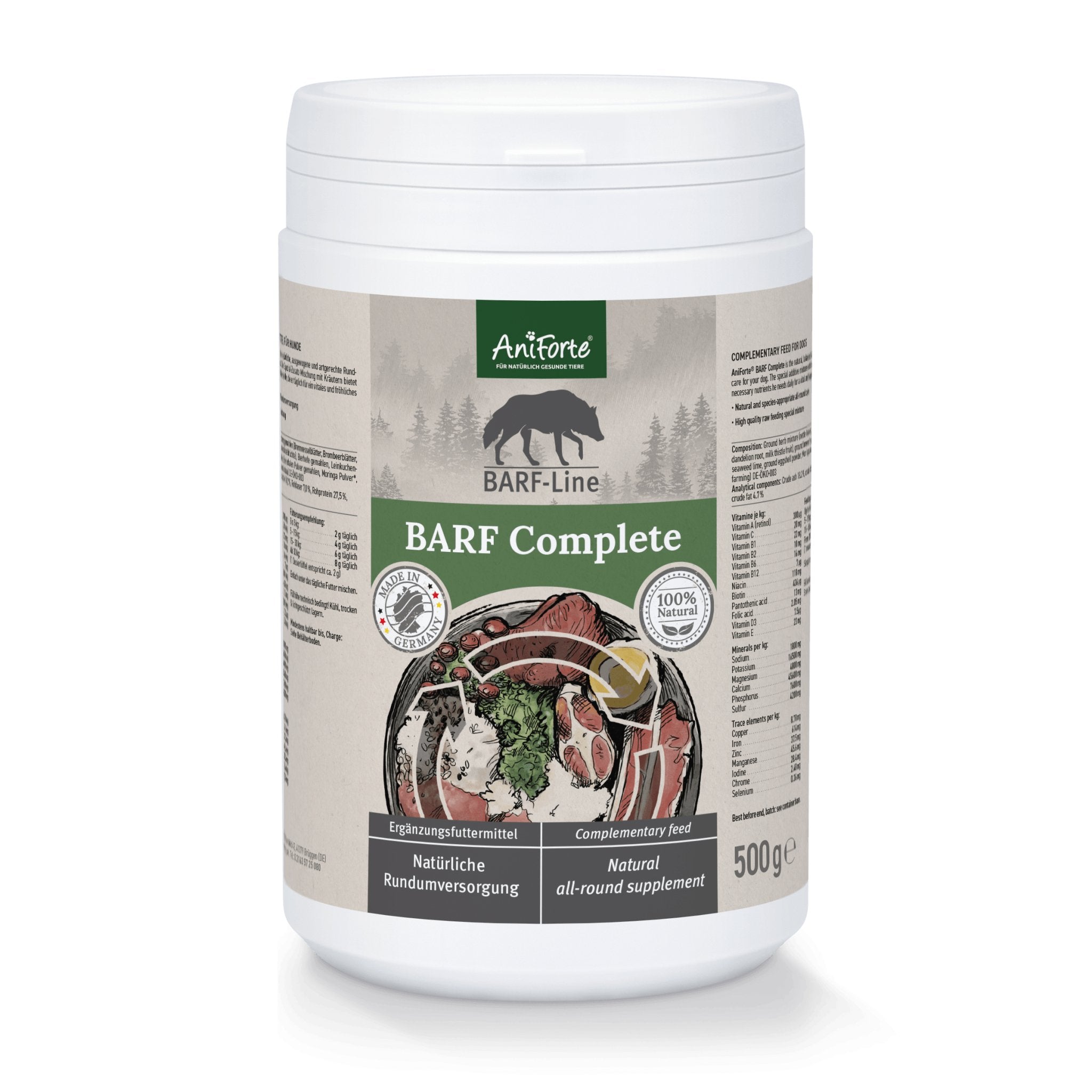 Raw Feeding Bestsellers - Barf Complete with Salmon Oil - AniForte UK