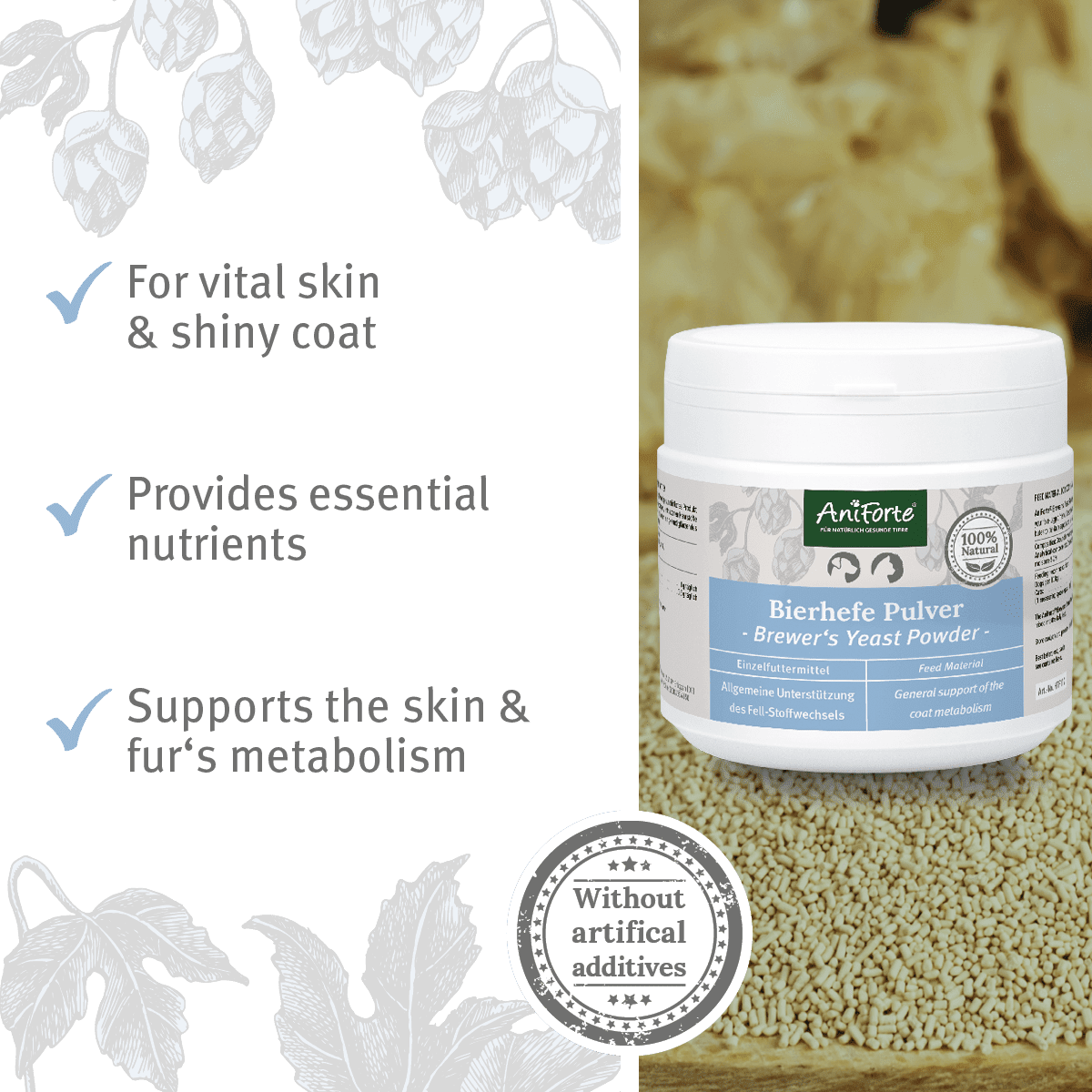 SALE AniForte Brewer's Yeast 500g 31/12 - AniForte UK