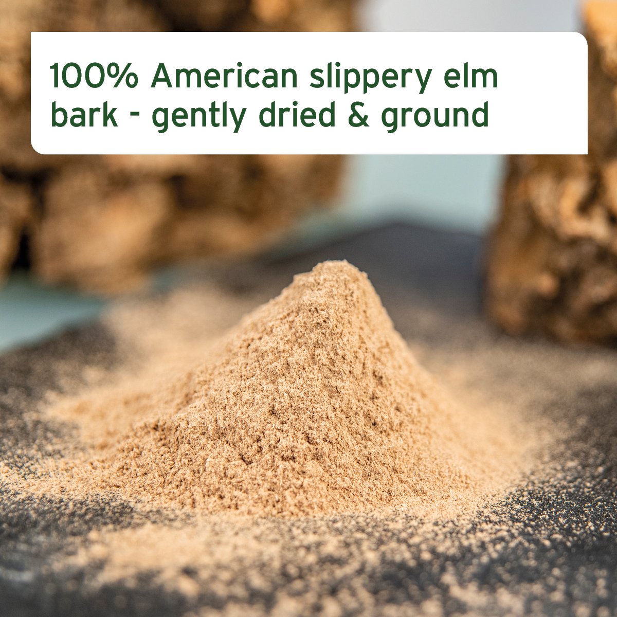 Slippery Elm Bark Powder - Supports Digestion and Healthy Gastric Mucosa - AniForte UK