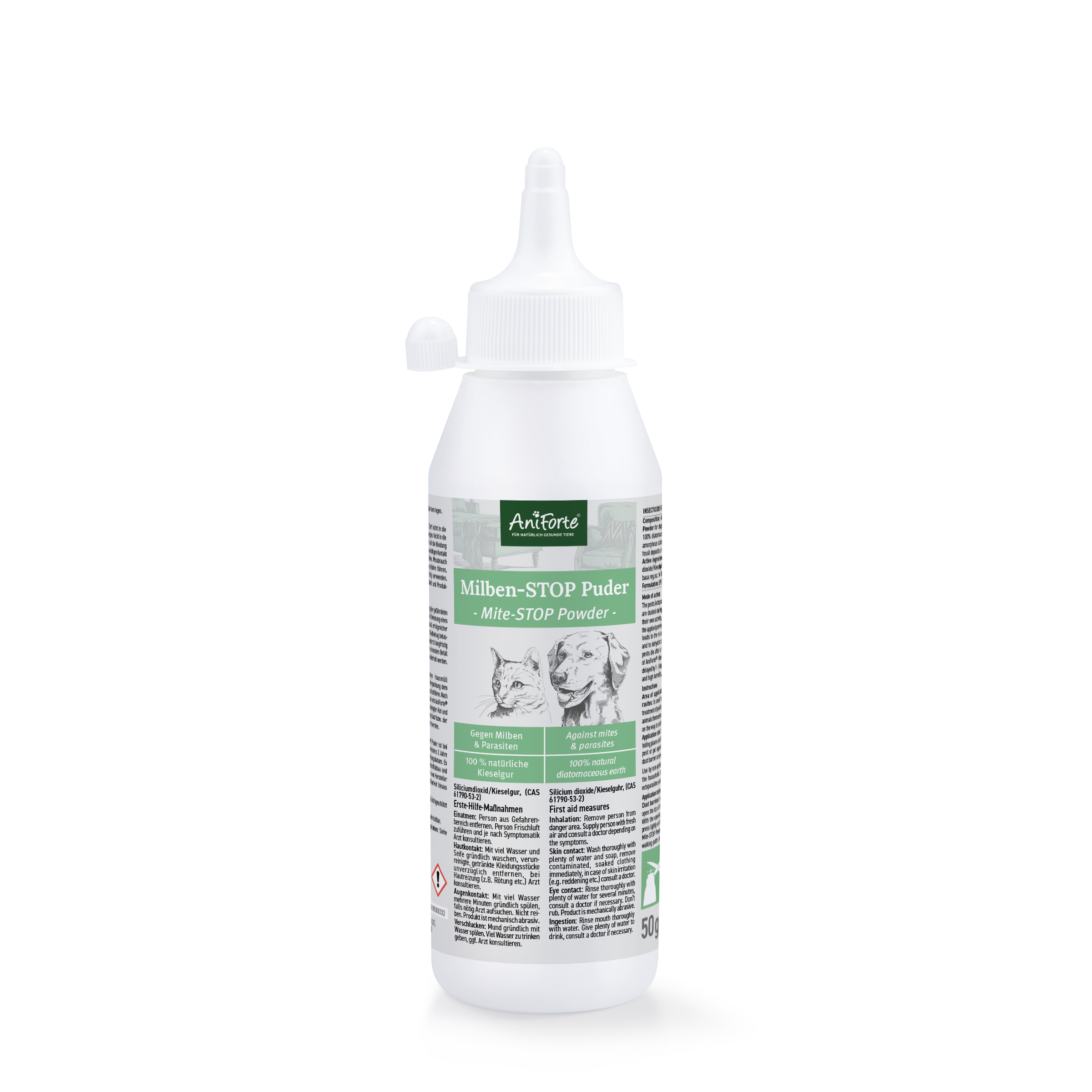 Mite STOP Powder 50g Mite Treatment with Diatomaceous Earth