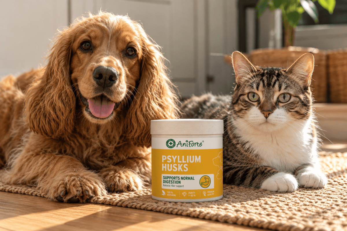 Psyllium Husks for Dogs and Cats: What Fibre Does, and How Much to Give - AniForte UK