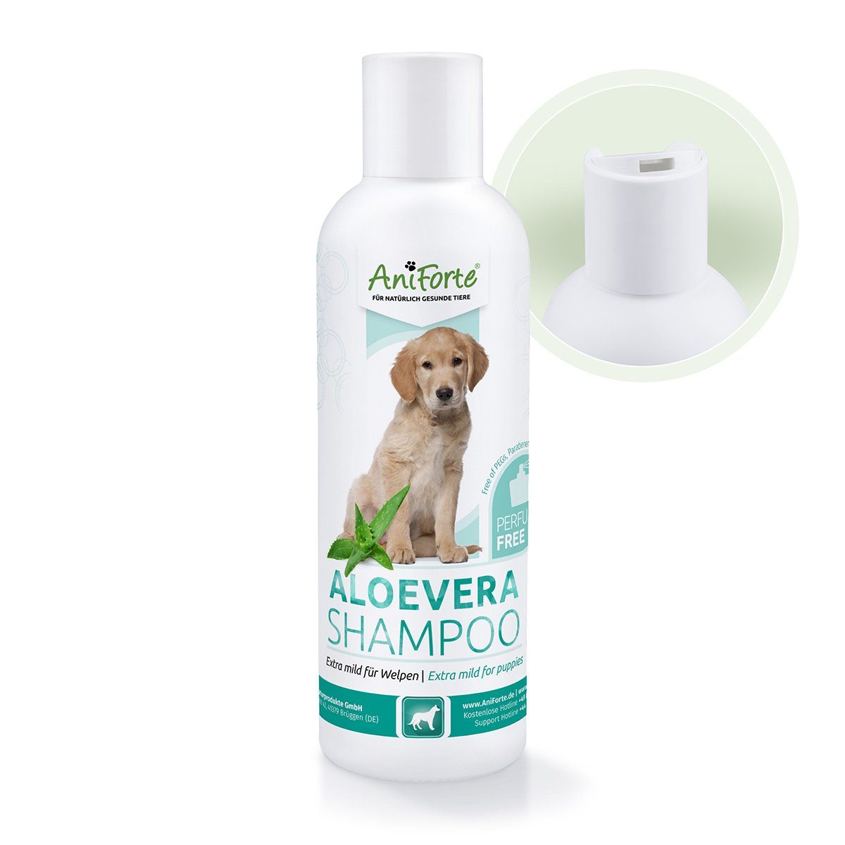 Aloe Vera Mild Shampoo for Puppies - 200ml - AniForte UK