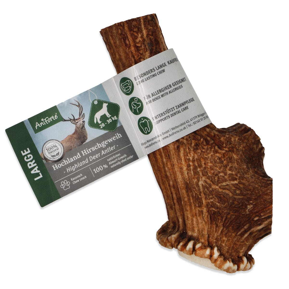 AniForte® Deer Antler - Natural Dental Chew for Dogs - AniForte UK