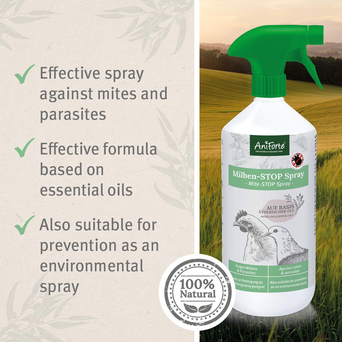 AniForte Mite-STOP Spray for Chickens - AniForte UK