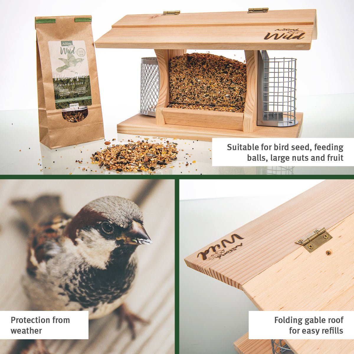 AniForte®Wildlife - Bird Feeding House + 200 g Feed - AniForte UK