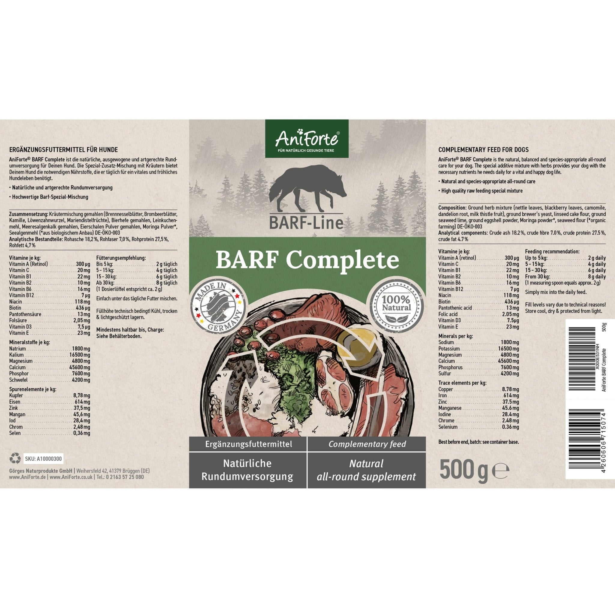 BARF Complete - Raw Dog Food Supplement - AniForte UK