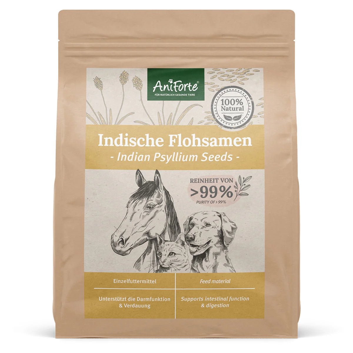 Indian Psyillium Seeds for Dogs, Cats and Horses - AniForte UK