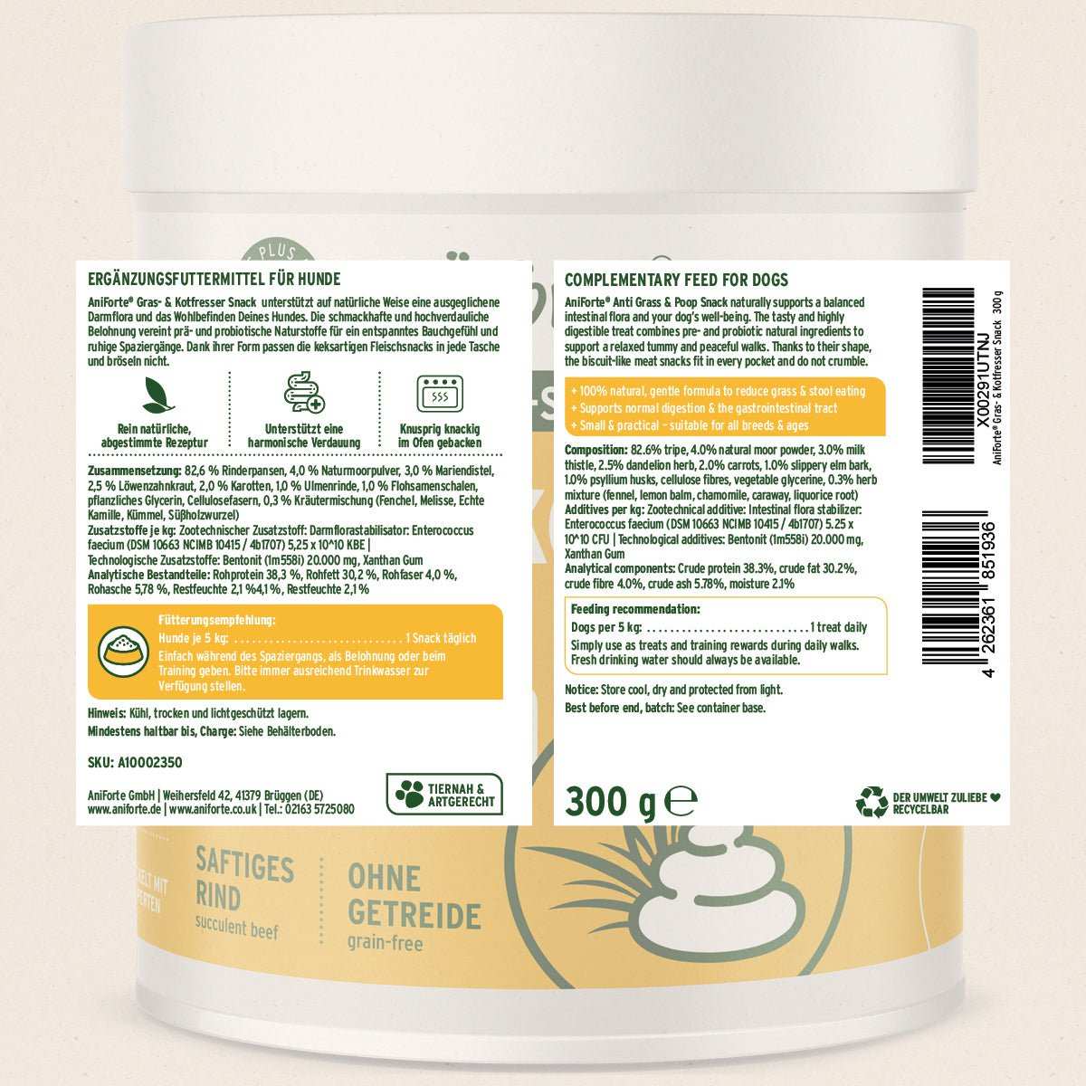 AniForte® Anti Grass and Poop Snack 300g