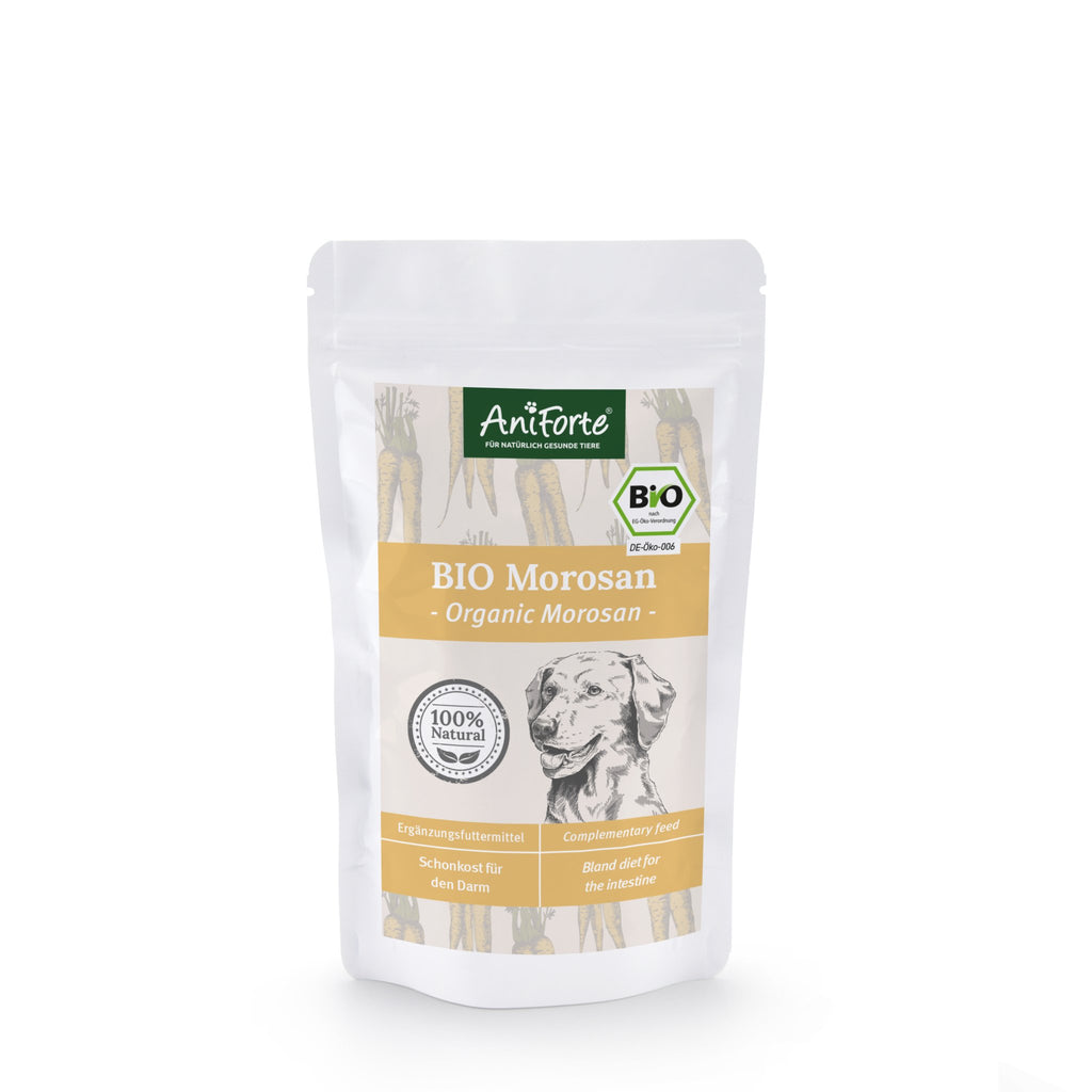 Organic Morosan Dogs 6x100g Carrot Puree Prebiotic Dietary Supplement