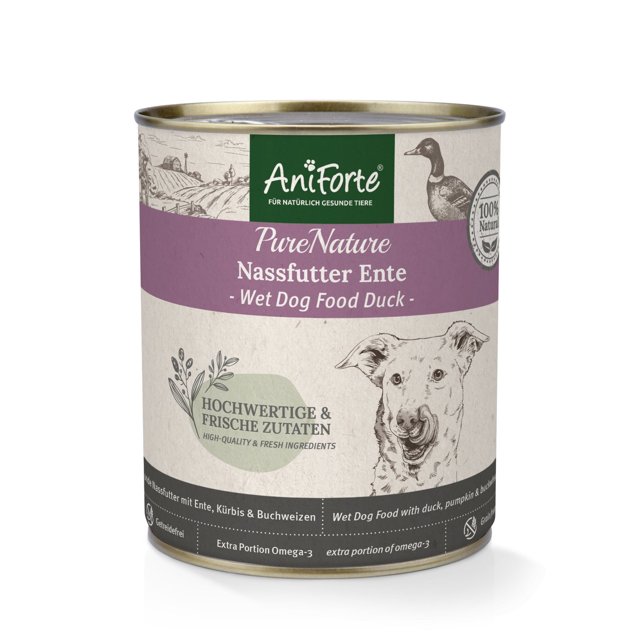 PureNature Freeland Duck - Wet food for Dogs - AniForte UK