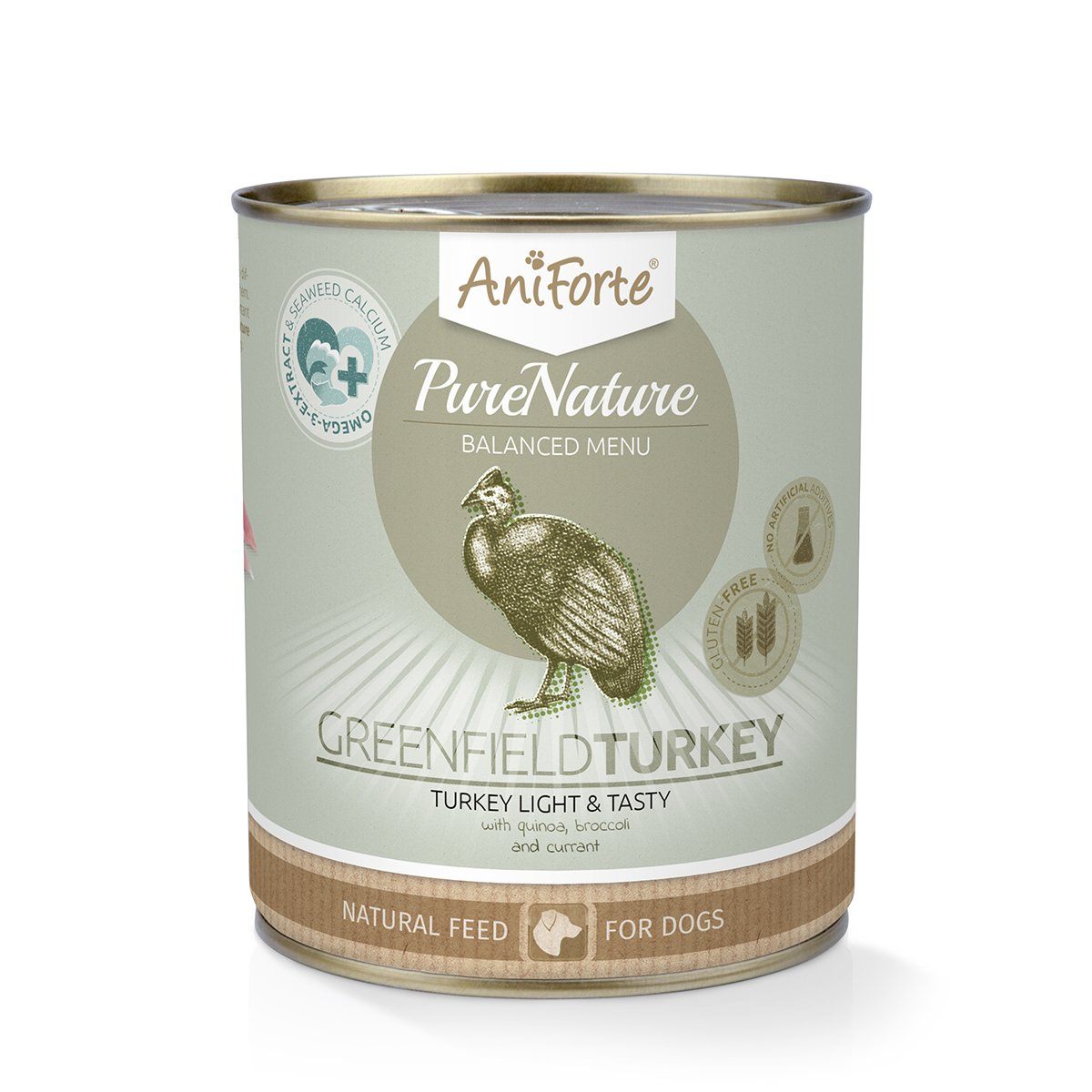 PureNature GreenField Turkey - Wet Food for Dogs - AniForte UK
