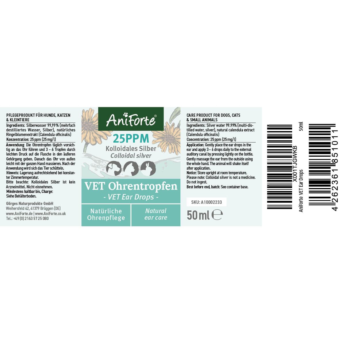 SALE - VET Ear Drops - AniForte UK