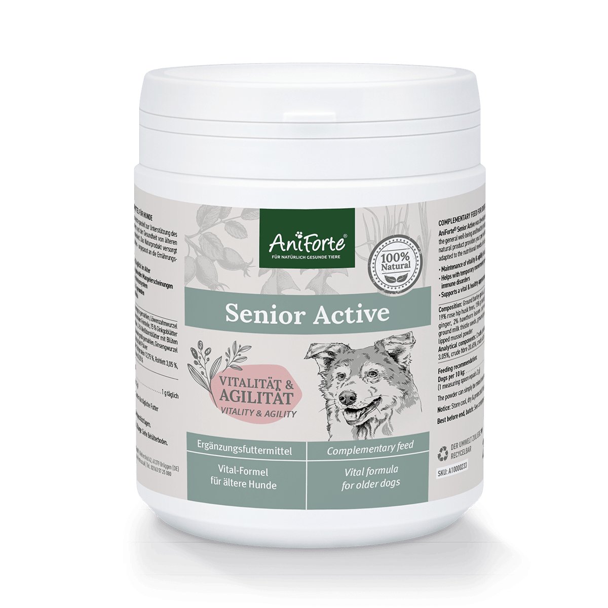 Senior Active Supplement 250g -  Vitality & Agility for Older Dogs - AniForte UK