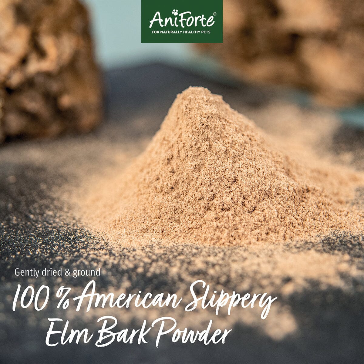 Slippery Elm Bark Powder - Supports Digestion and Healthy Gastric Mucosa - AniForte UK