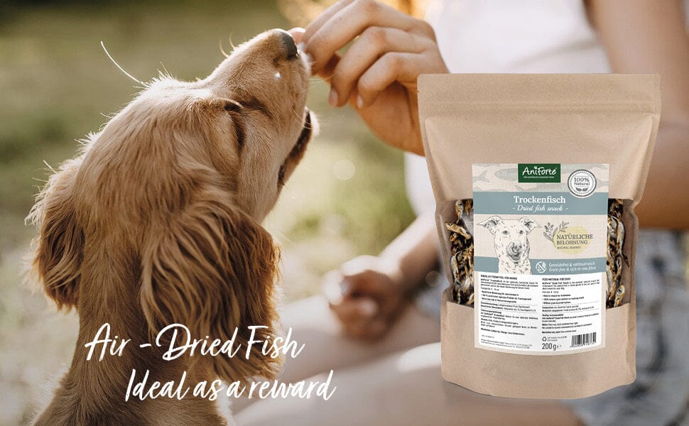 Sprats for Dogs - 200g - Natural & High Protein Dried Fish Snack - AniForte UK