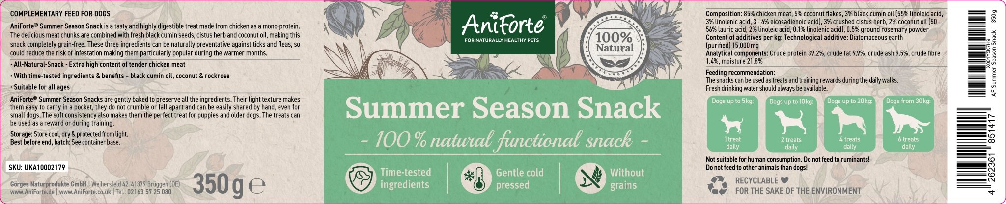 Summer Season Snack - AniForte UK