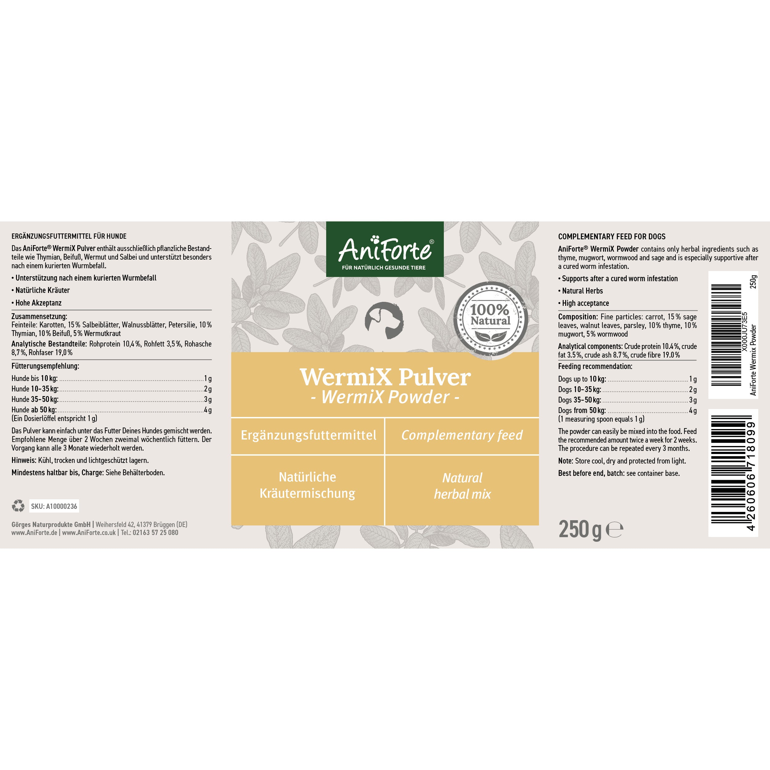 Wermix Powder for Dogs - 20g