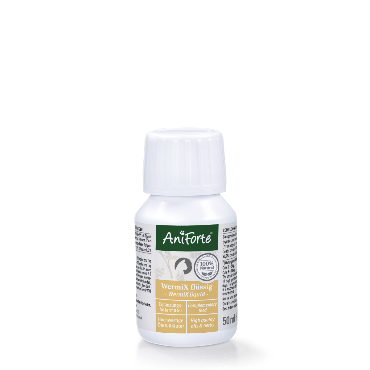 Wermix Liquid for Cats - 50ml - AniForte UK
